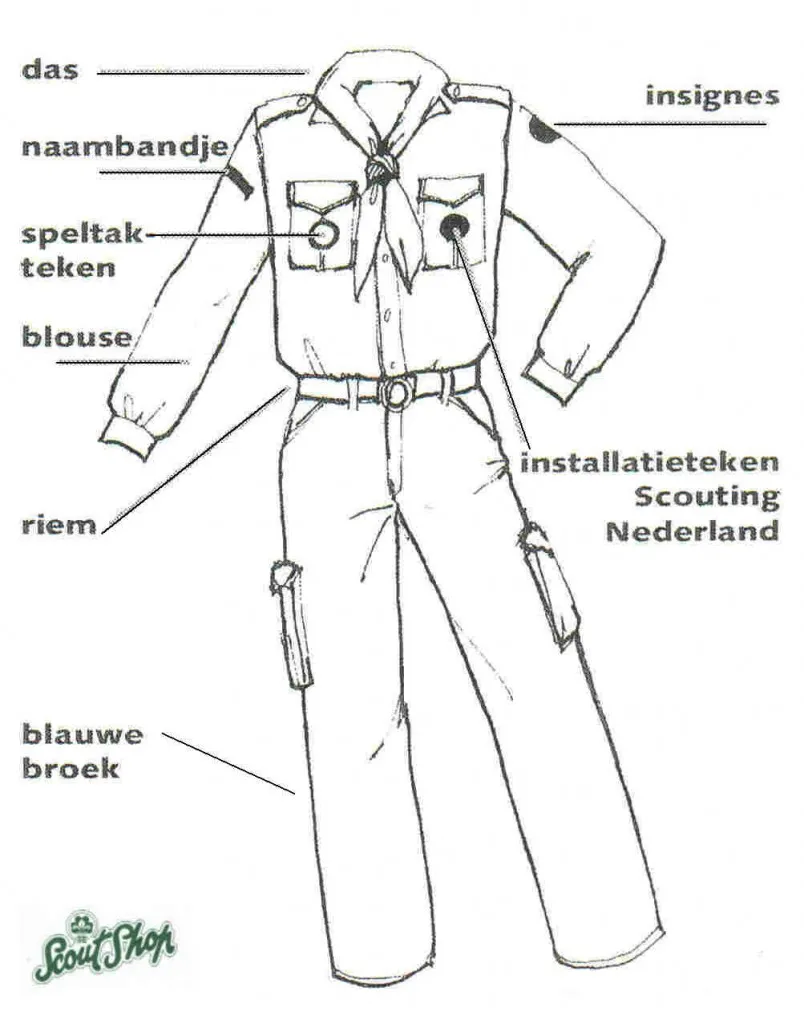 ScoutFit uniform voorbeeld
